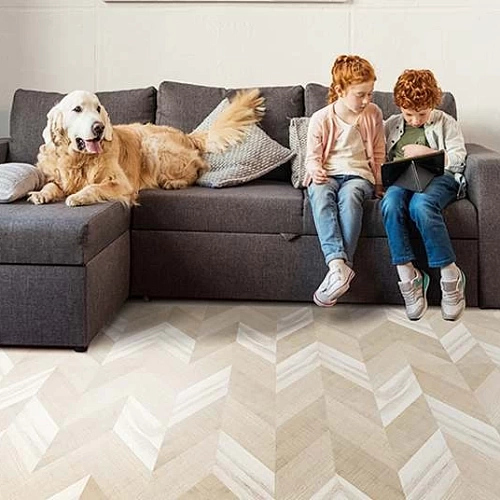 CHEVRON CREAM ПРОБКОВОЕ ПОКРЫТИЕ CORKSTYLE ПРОБКОВЫЙ ПОЛ ЗАМКОВЫЙ CHEVRON